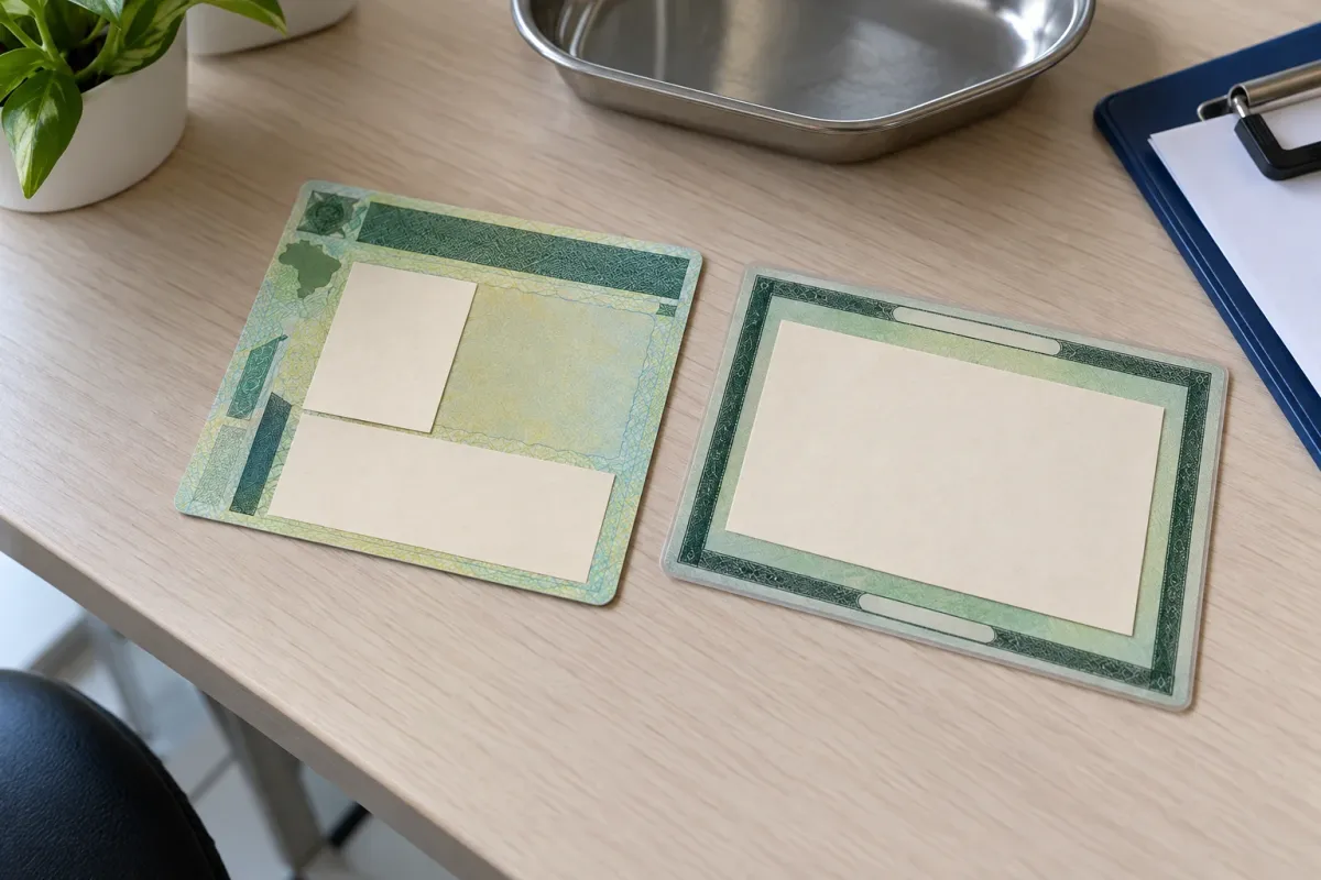 Carteira de habilitação e documento de identificação sobre a mesa, o que levar no dia do exame toxicológico.